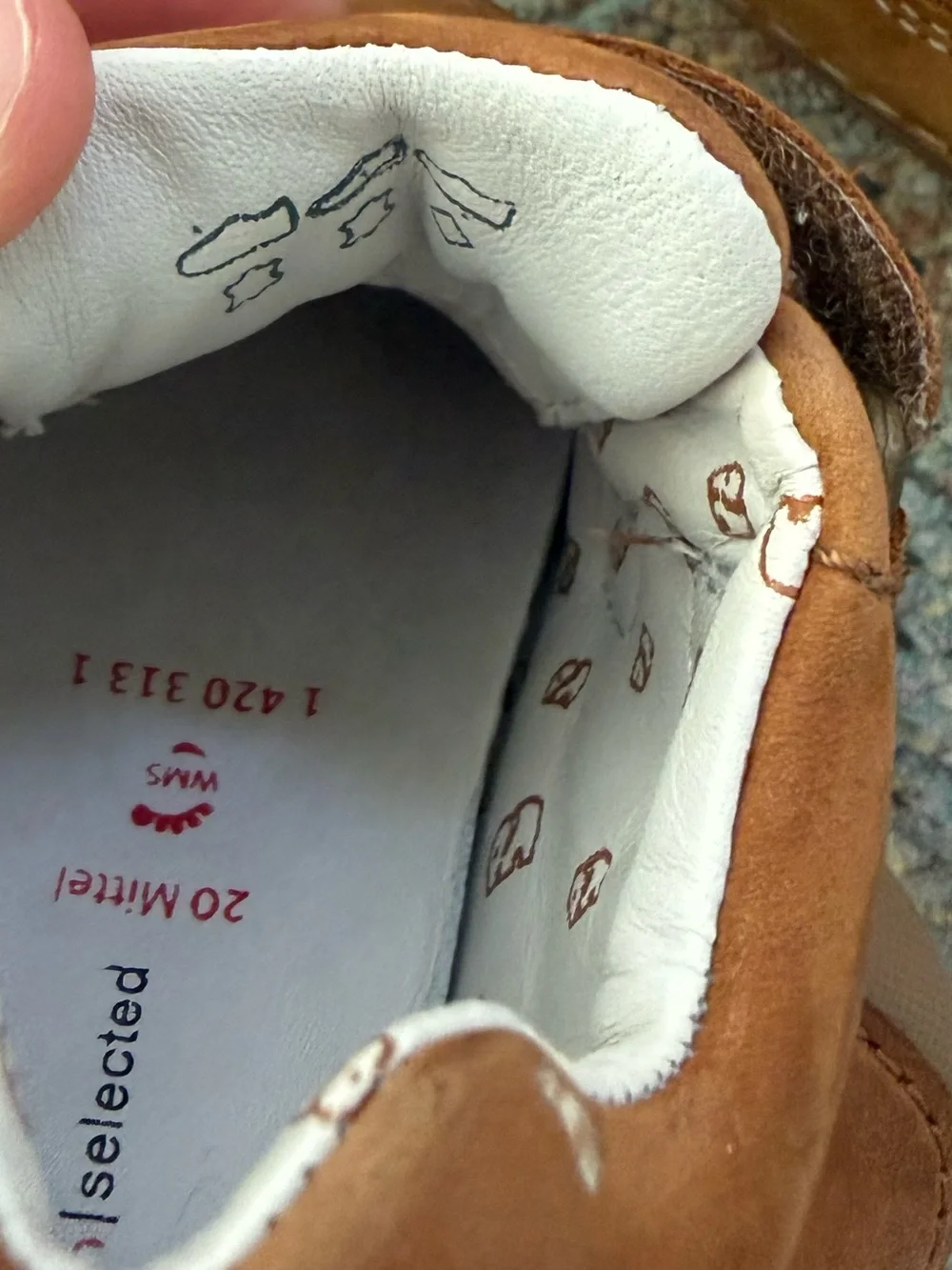 Toddler Brown European Leather Shoes size 4.5-5 US
